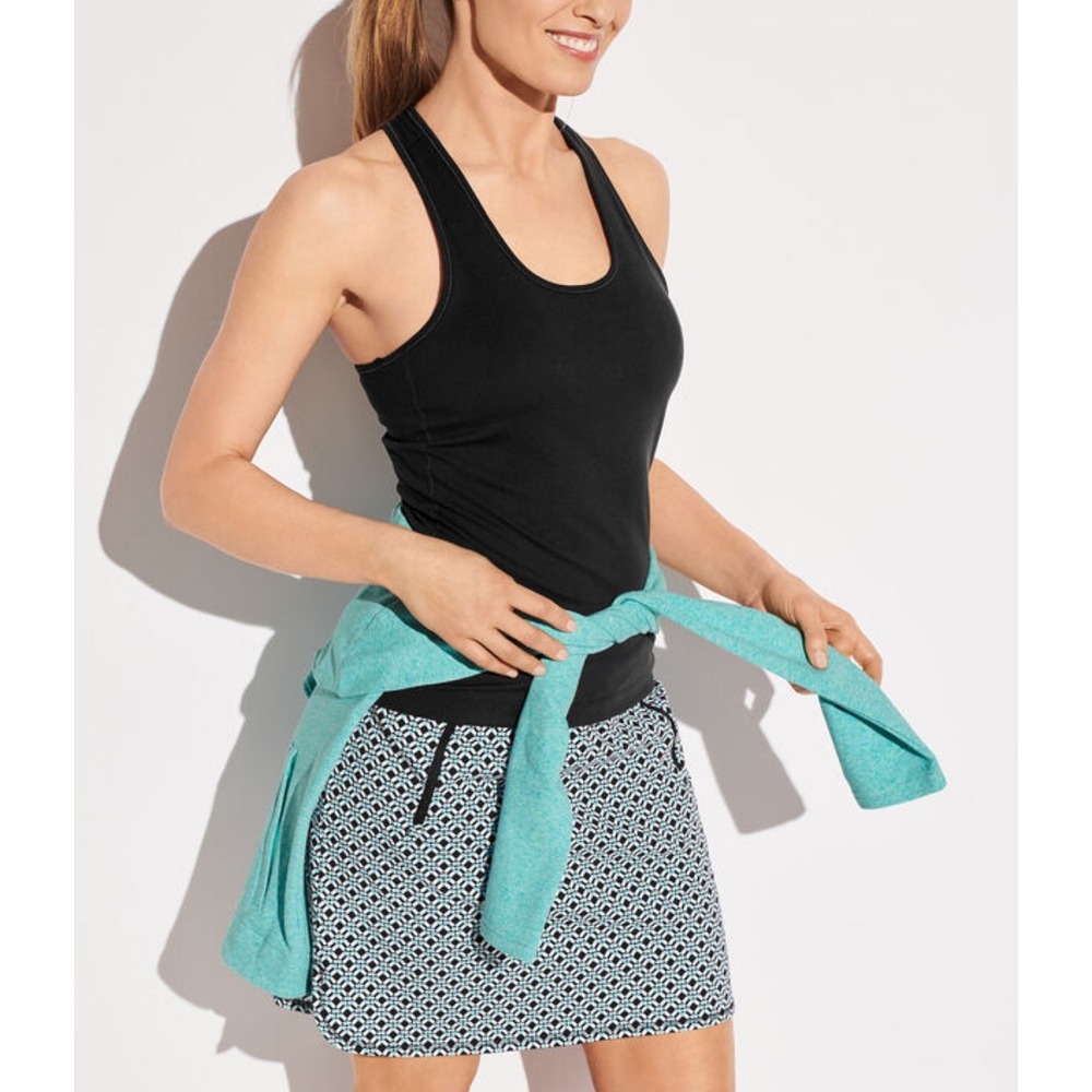 T by Talbots Everyday Stretch Diamond Geo Skort Size Small‎